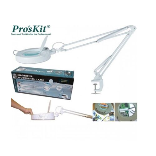 It is a Proskit Magnifier Workbench Lamp 220V MA-1205CB In Pakistan available at hallroad.pk at a cheap price.